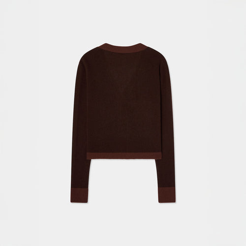 Cardigan mit Farbblock-Design Braun & Braun