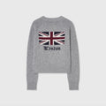 City-Pullover – London Intarsia Grau