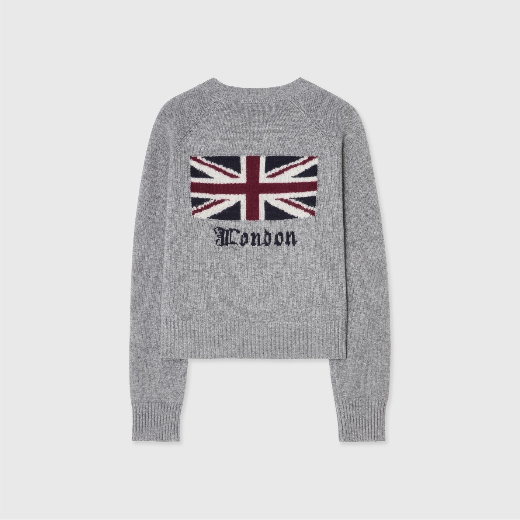 City-Pullover – London Intarsia Grau